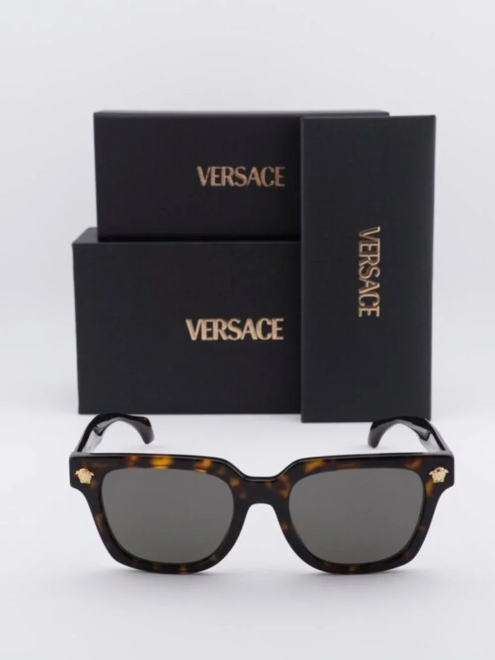 Versace VE4510U 108/3 Unisex Square Sunglasses – Havana / Brown